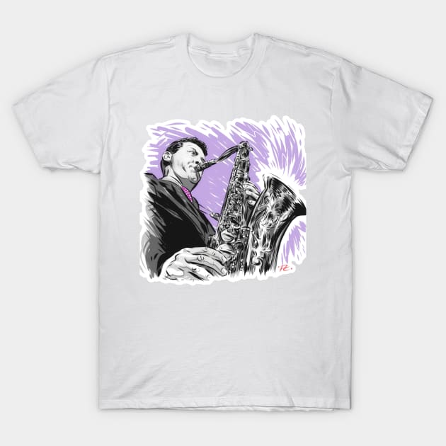 Stan Getz - An illustration by Paul Cemmick T-Shirt by PLAYDIGITAL2020